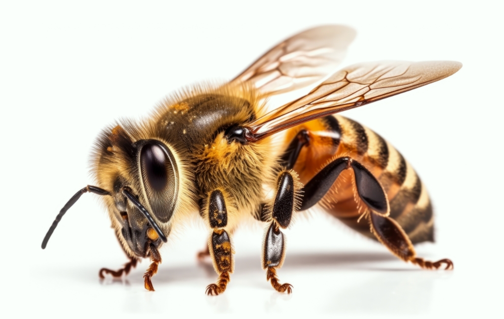Nahaufnahme einer Biene